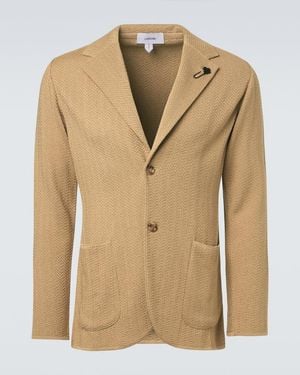 Lardini Cotton-Blend Blazer - Natural