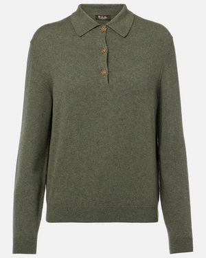 Loro Piana Polo Classic De Cachemir - Verde