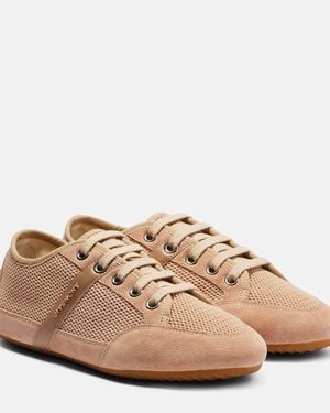 Givenchy Sneakers Slim Mit Veloursleder - Braun