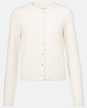Vince Cardigan Aus Boucle - Weiß