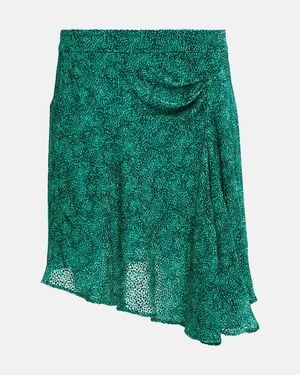 Isabel Marant Selena Asymmetric Miniskirt - Green