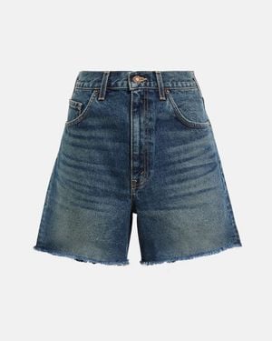 Nili Lotan Yoann Denim Shorts - Blue