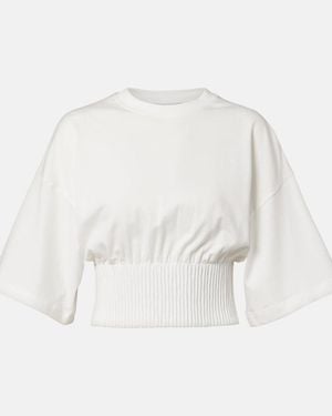 Sportmax Fosco Cotton Jersey Top - White