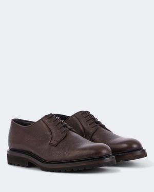 George Cleverley Archie Leather Derby Shoes - Brown