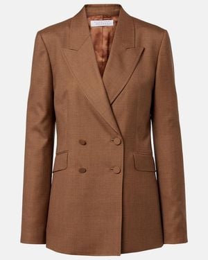 Gabriela Hearst Blazer Angela Aus Wolle Und Seide - Braun