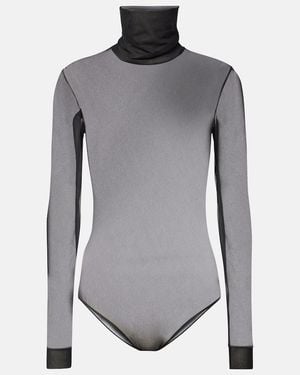Maison Margiela Turtleneck Bodysuit - Grey