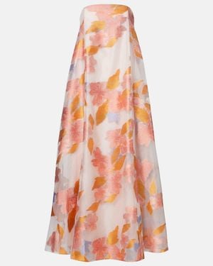 STAUD Robe Allyson Aus Organza - Orange
