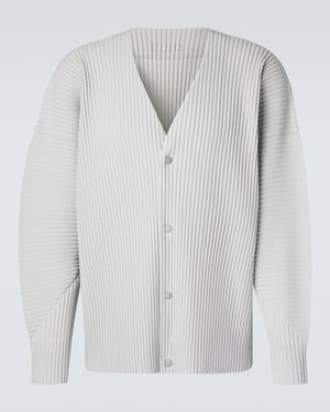 Homme Plissé Issey Miyake Colour Pleats Cardigan - Grey