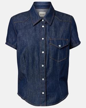 KHAITE Cavazos Denim Shirt - Blue