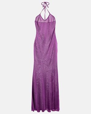 Tom Ford Slim Fit Mini T-Shirt Dress - Purple