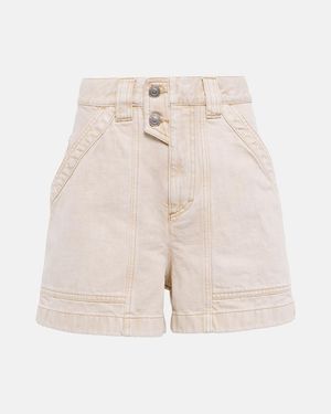 Isabel Marant Sintio Denim Shorts - Natural