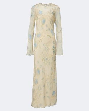 SIR. Cecile Printed Maxi Dress - Natural