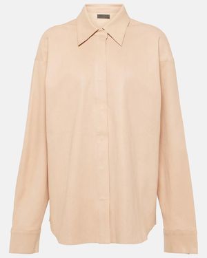 Stouls Simone Leather Top - Natural