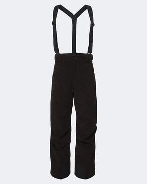 Moncler Pantalones De Esqui De Pana De Algodon - Negro