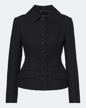 Dolce & Gabbana Single-Breasted Wool And Silk-Blend Blazer - Black