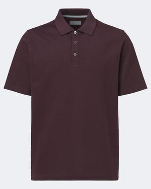 Canali Polo De Algodon - Morado