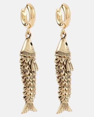 Isabel Marant Fish Drop Earrings - Metallic