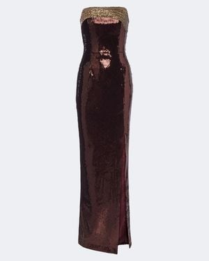 Rebecca Vallance Bustier-Robe Glimmer Mit Pailletten - Lila