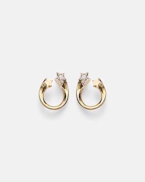 Roxanne First Shooting Star 14Kt Earrings With Diamonds - White