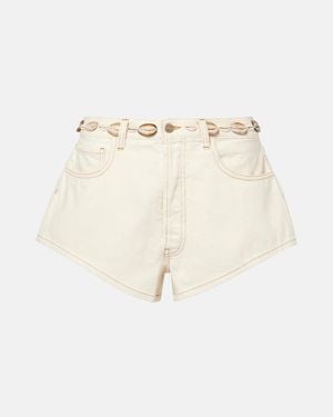 Alanui Shorts Ocean Dream En Denim - Neutro