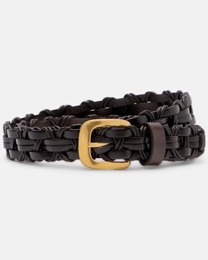 The Row Guertel Cord Aus Leder - Schwarz