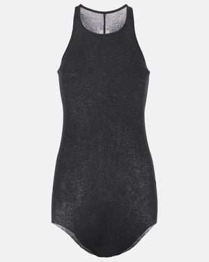 Rick Owens Ribbed-Knit Cotton Tank Top - Black