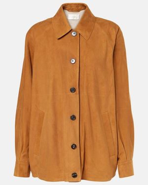 The Row Sedor Suede Jacket - Brown