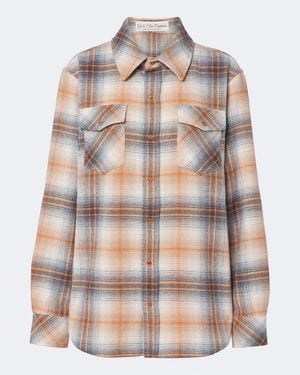 God's True Cashmere Ironwood Plaid Cashmere Shirt With Carnelians - Multicolour