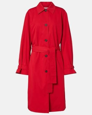 TOTEME Gabardina De Algodon - Rojo