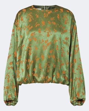 Dries Van Noten Floral Blouse - Green