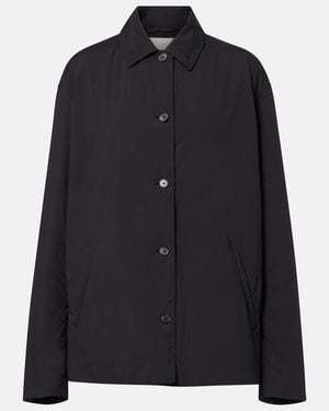 The Row Evadne Technical Overshirt - Black