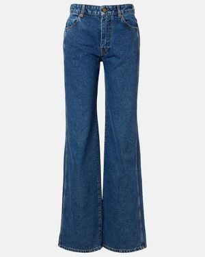 Balmain Wide-Leg Jeans - Blue