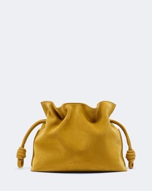 Loewe Clutch Flamenco Medium De Ante - Amarillo