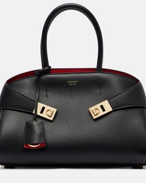 Ferragamo Tote Bag Hug Aus Leder - Schwarz