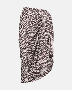 Melissa Odabash Pareo Printed Beach Cover-Up - White