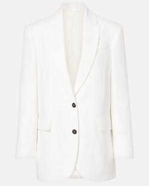 Brunello Cucinelli Monili Blazer - White