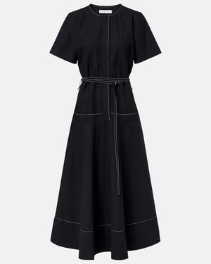 Proenza Schouler Label Elizabeth Belted Midi Dress - Black