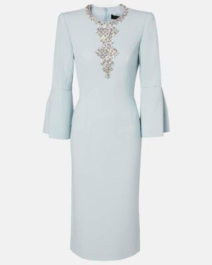 Jenny Packham Robe Margot Mit Kristallen - Blau