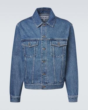 Loewe Anagram Denim Jacket - Blue