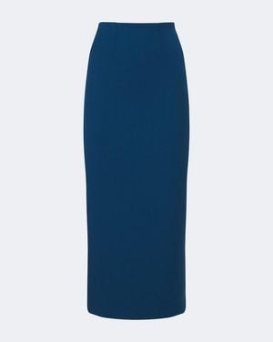 Roland Mouret Crepe Pencil Skirt - Blue