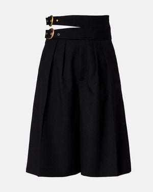 Chloé Virgin Wool Shorts - Black