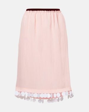 Plan C Sequined Miniskirt - Pink