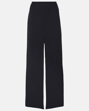 Safiyaa Elowen High-Rise Crepe Maxi Skirt - Blue