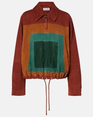 Loewe Balloon Suede Blouson - Green