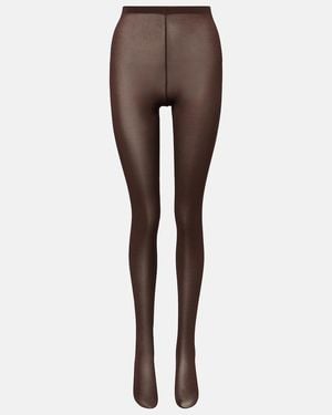 Wardrobe NYC Sheer Tights - Brown