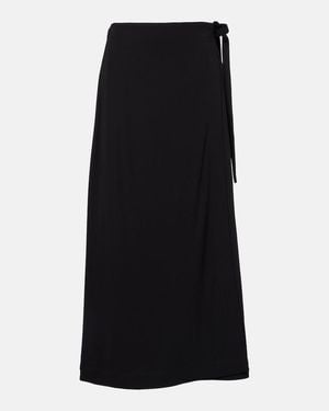 TOTEME Jersey Wrap Skirt - Black