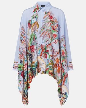 Etro Floral Silk Blouse - White