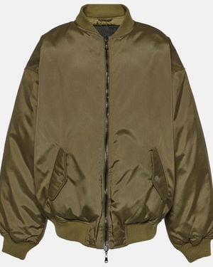 Wardrobe NYC Reversible Down Bomber Jacket - Green