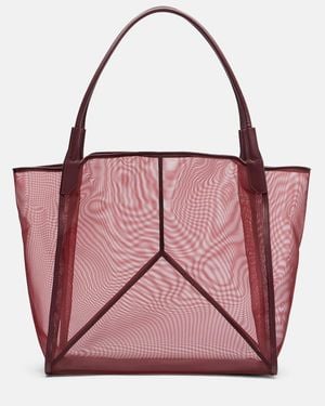 Victoria Beckham Tote Bag Victoria Medium Aus Mesh - Pink