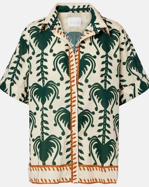 Johanna Ortiz Printed Cotton Shirt - Green